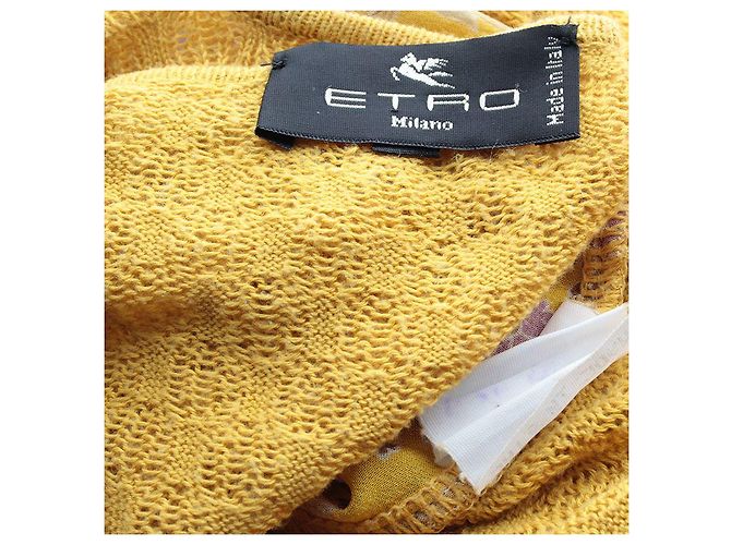 Etro Top de punto amarillo mostaza - vista 3