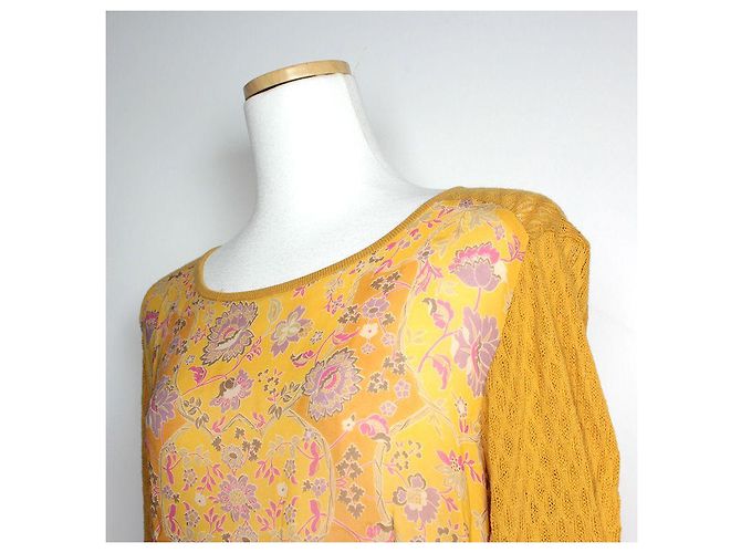 Etro Top de punto amarillo mostaza - vista 4