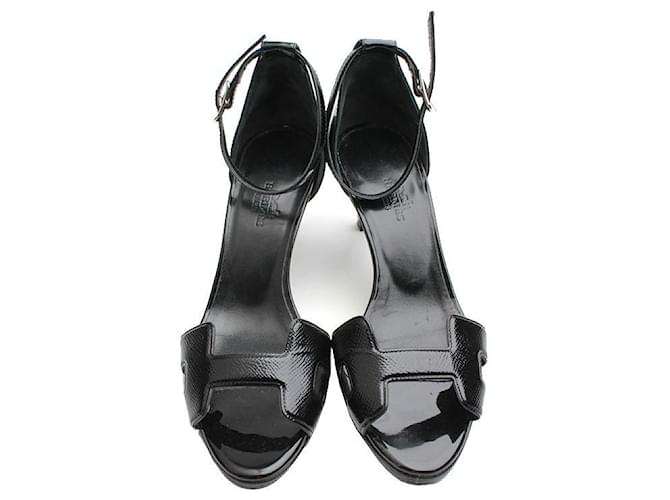 Hermès Schwarze Lackschuhe - Ansicht 2
