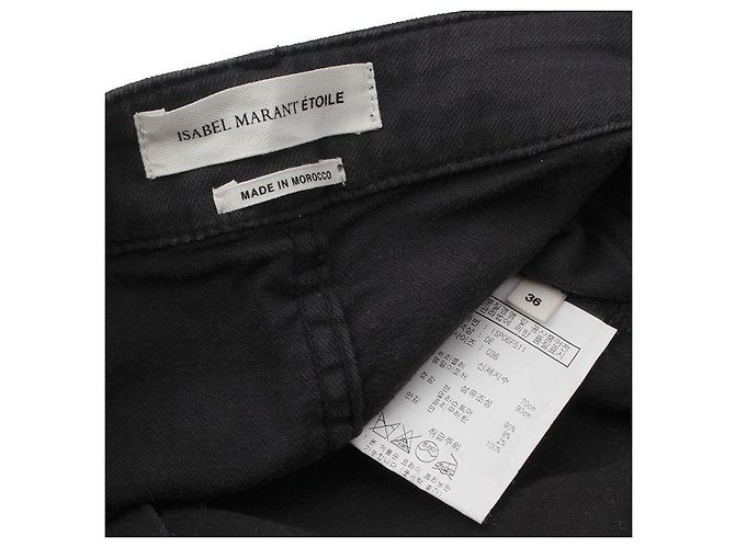 Pantalones Negros con Estampado Isabel Marant Étoile - vista 3