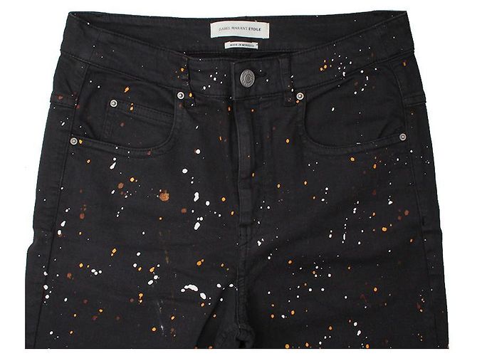 Pantalones Negros con Estampado Isabel Marant Étoile - vista 4