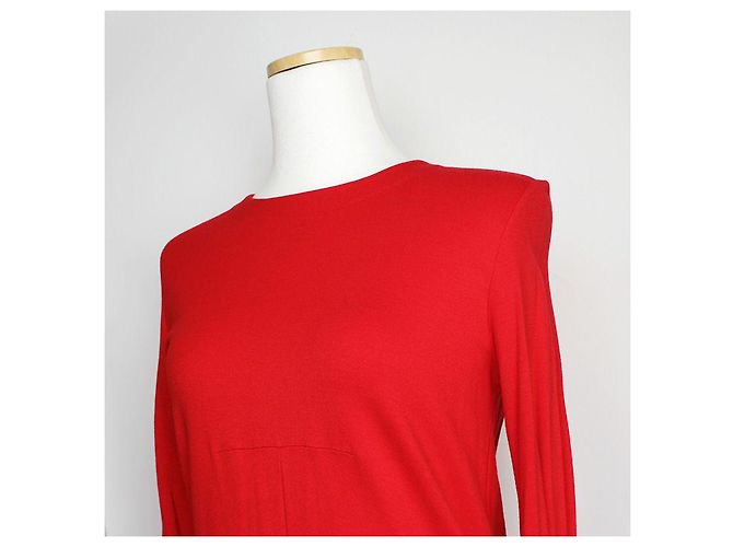 Miu Miu Vestido rojo de cintura baja Roja - vista 4