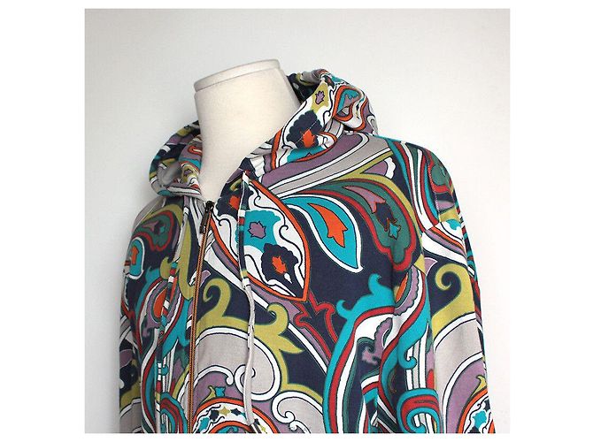 Etro Buntes Kapuzenzip-Jacke Mehrfarben - Ansicht 4