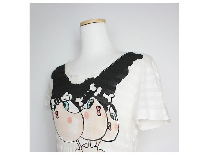 Moschino Langarm-T-Shirt mit Big Team Druck Weiß - Ansicht 4
