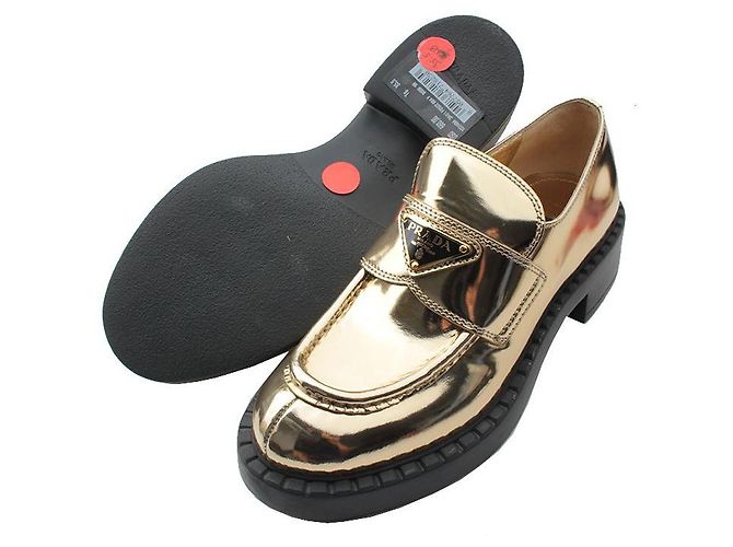 Prada Mocassino dorato D'oro - vista 3