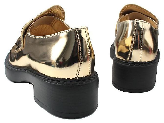 Prada Mocassino dorato D'oro - vista 4