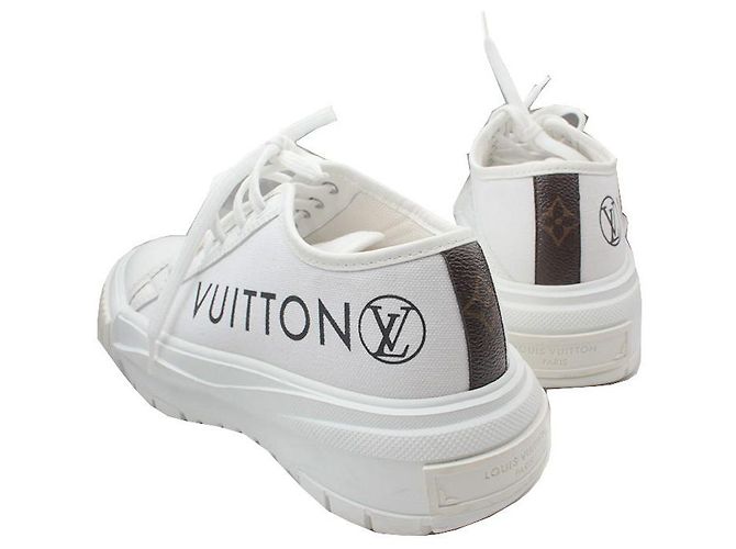 Louis Vuitton Sneaker mit Elfenbein-Monogramm-Details Weiß - Ansicht 4