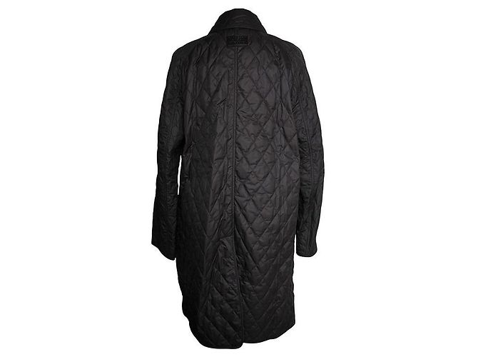 Burberry Schwarzer gesteppter Mantel Brit - Ansicht 2