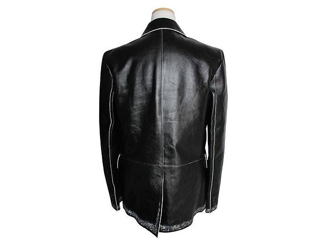 MCM Schwarze Lammlederjacke - Ansicht 2