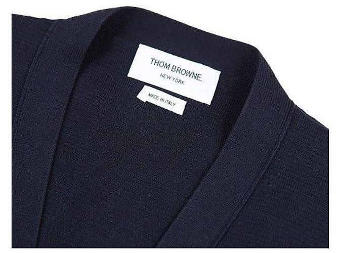 Thom Browne Milan Strickjacke in Marineblau - Ansicht 4