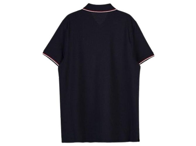 Moncler Herren Polo-Shirt mit Logo-Patch in Marineblau - Ansicht 3