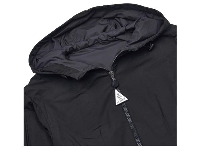 Moncler Giacca a vento nera Nero - vista 12