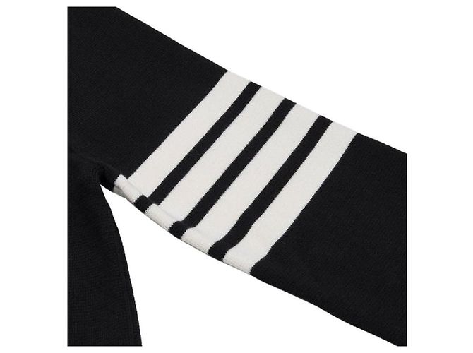 Thom Browne Schwarze Milano-Stich-Cardigan - Ansicht 10