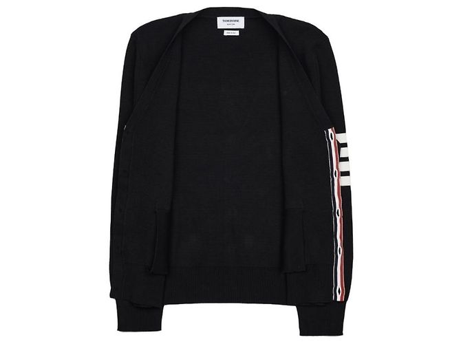 Thom Browne Schwarze Milano-Stich-Cardigan - Ansicht 5