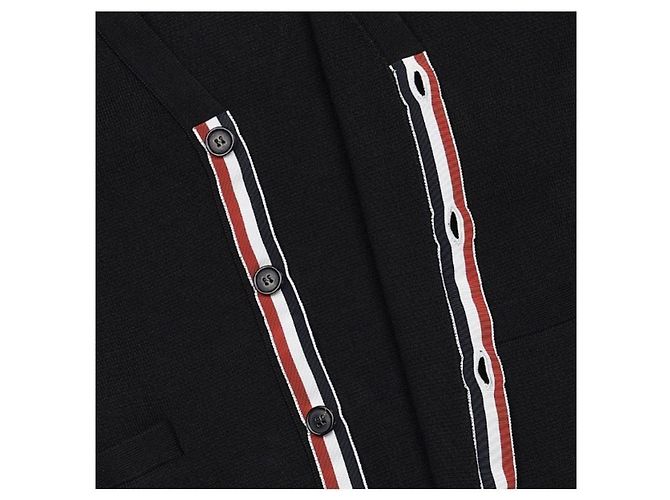 Thom Browne Schwarze Milano-Stich-Cardigan - Ansicht 6