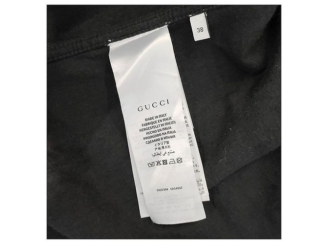 Gucci Camicia in denim oversize con logo bianco - vista 7