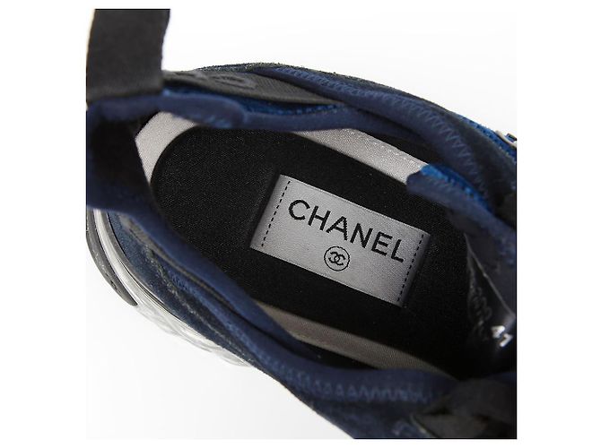 Chanel Sneaker aus Mischfaser Größe Blau - Ansicht 10