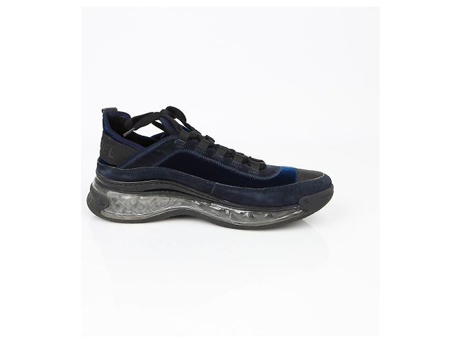 Chanel Sneaker aus Mischfaser Größe Blau - Ansicht 7