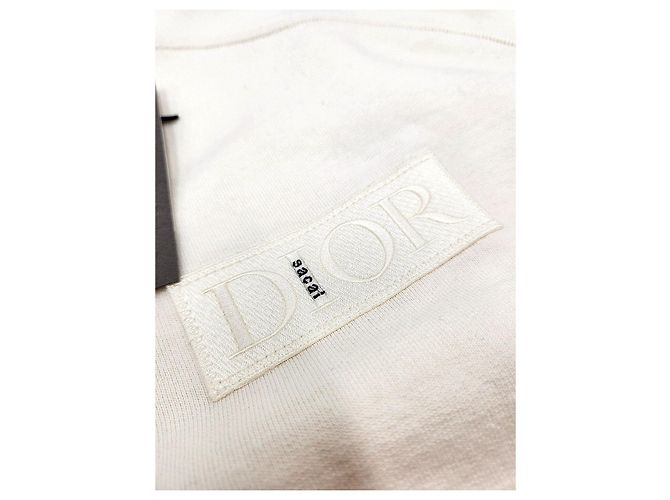 Dior Sacai Baumwolle Faltenwurf Weiß (XL) - Ansicht 4
