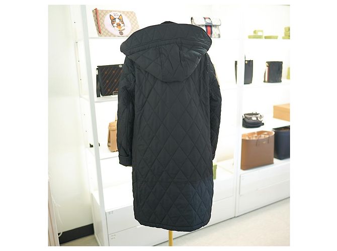 Burberry Damen schwarze gesteppte Jacke Dereham - Ansicht 14
