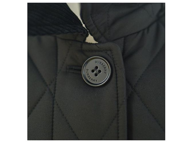 Burberry Damen schwarze gesteppte Jacke Dereham - Ansicht 21