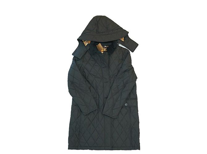 Burberry Damen schwarze gesteppte Jacke Dereham - Ansicht 27