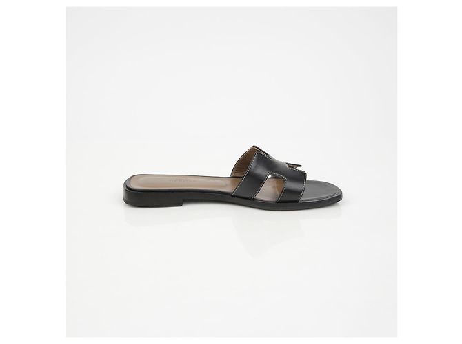 Hermès Oran Sandalen Schwarz - Ansicht 10