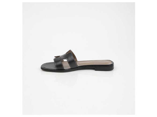 Hermès Oran Sandalen Schwarz - Ansicht 11