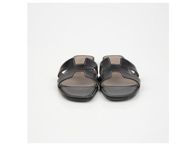 Hermès Oran Sandalen Schwarz - Ansicht 5