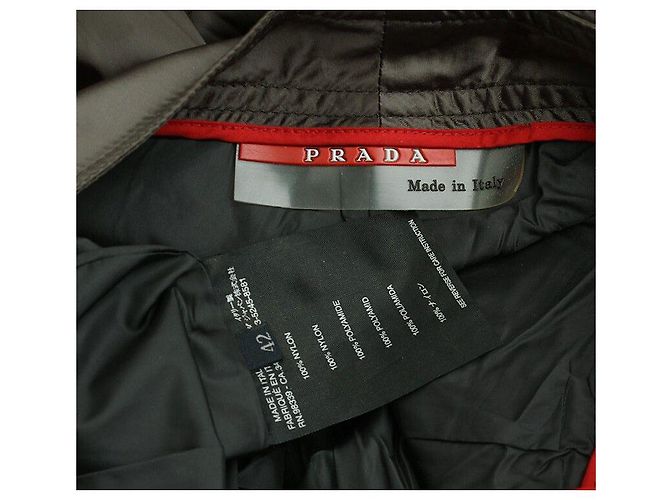 Prada Pantalones cargo de satén verde caqui - vista 3