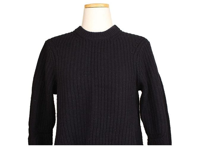 Acne Punto de lana azul marino - vista 6