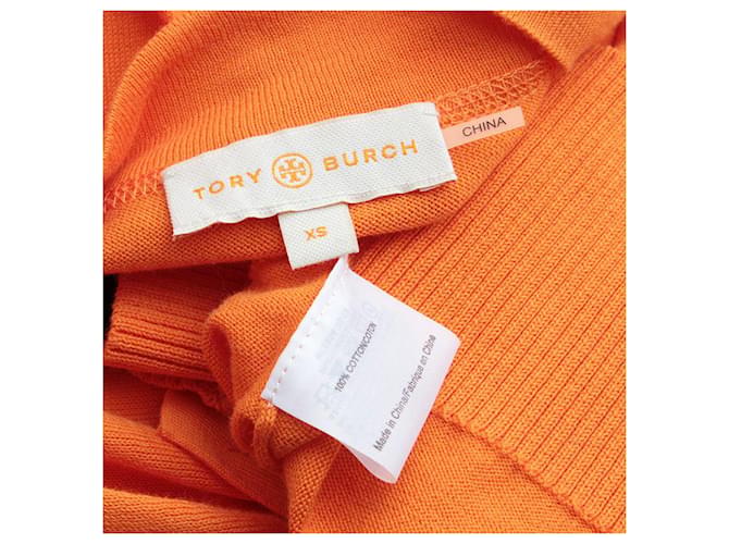 Tory Burch Oranger Baumwollstrickcardigan - Ansicht 3