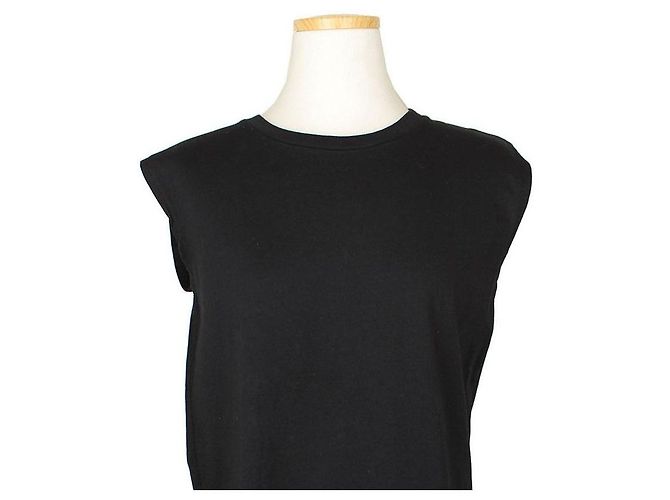 Maison Martin Margiela Ärmelloses Baumwollkleid mit schwarzem Netzbesatz XS - Ansicht 6