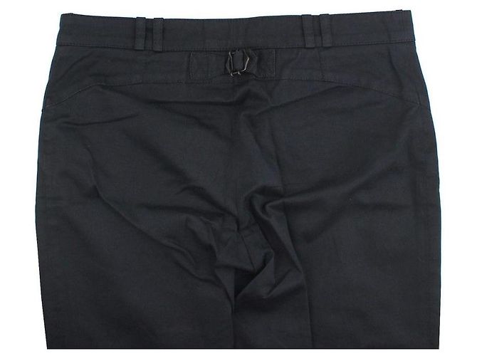 Givenchy Pantaloni cropped neri in cotone per donne Nero - vista 4