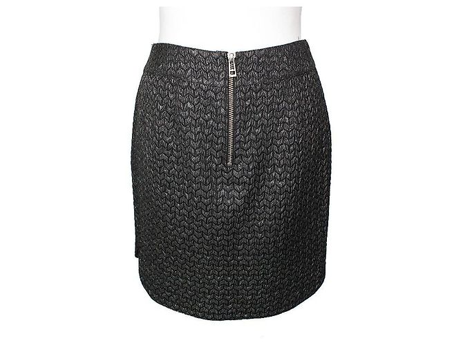 Zadig & Voltaire Jupe Métallique Zadig Voltaire Noir - vue 2