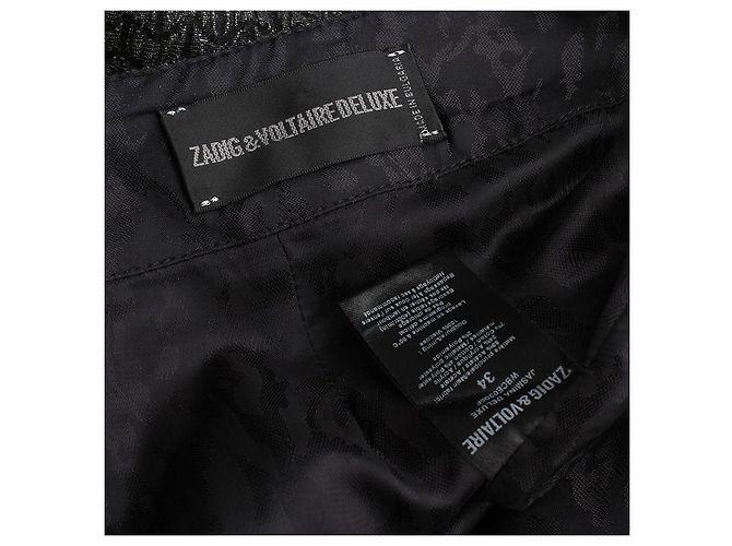 Zadig & Voltaire Jupe Métallique Zadig Voltaire Noir - vue 3