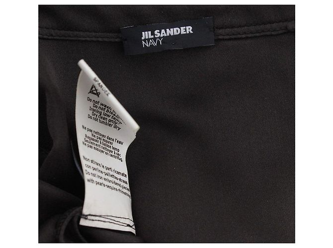 Jil Sander Top de seda negro con cuentas - vista 5