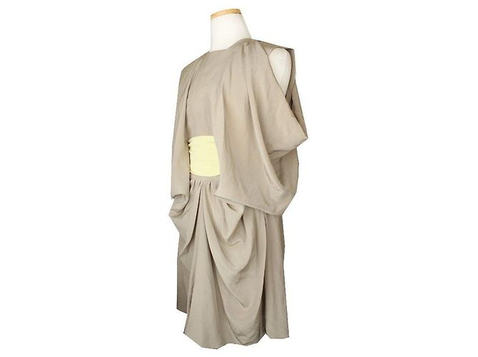 Balenciaga Vestido beige Castaño - vista 2