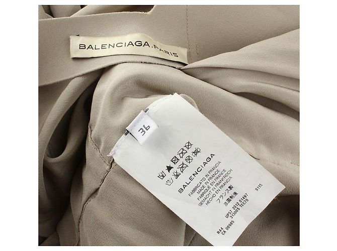 Balenciaga Vestido beige Castaño - vista 4