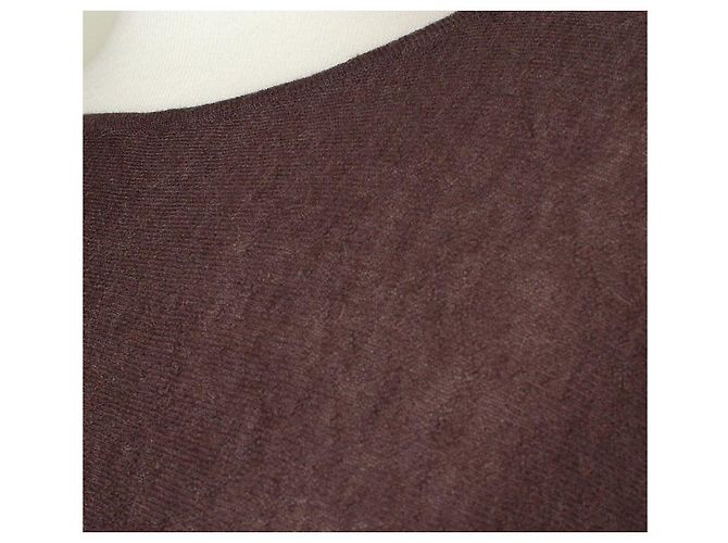 Lanvin Braunes asymmetrisches Strickoberteil - Ansicht 4