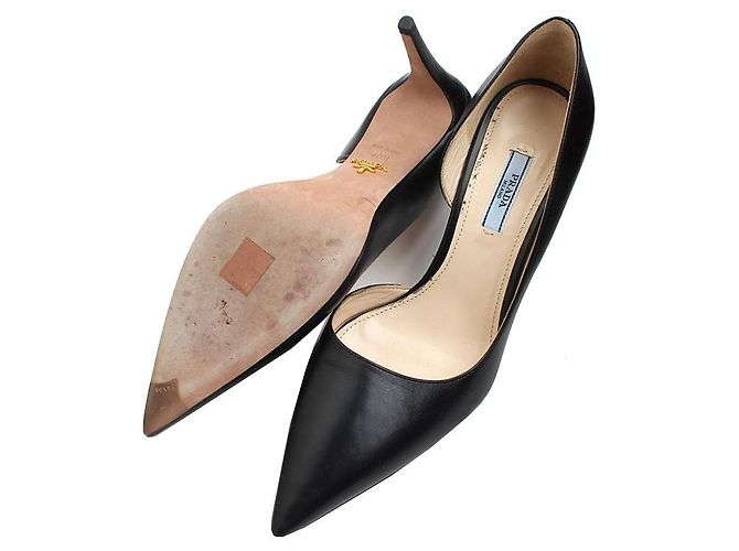 Prada Schwarze Lederpumps - Ansicht 3