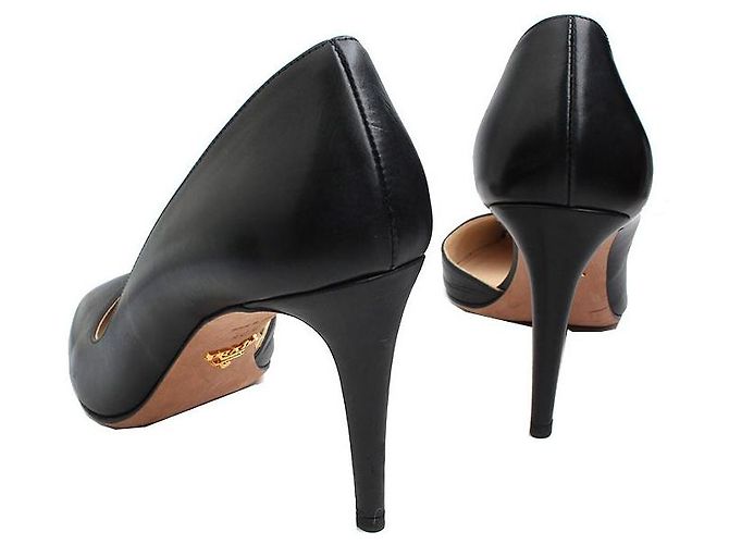 Prada Schwarze Lederpumps - Ansicht 4
