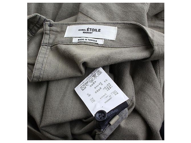Olivegrünes Rüschenkleid Isabel Marant Étoile - Ansicht 3