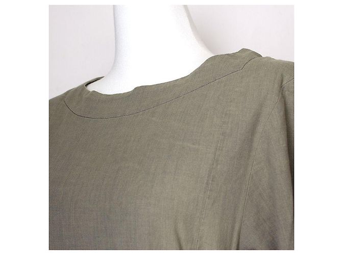 Olivegrünes Rüschenkleid Isabel Marant Étoile - Ansicht 4