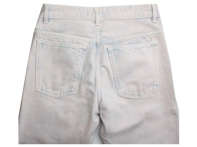 Pantaloni in denim blu lavato con stampa Isabel Marant Étoile - vista 5