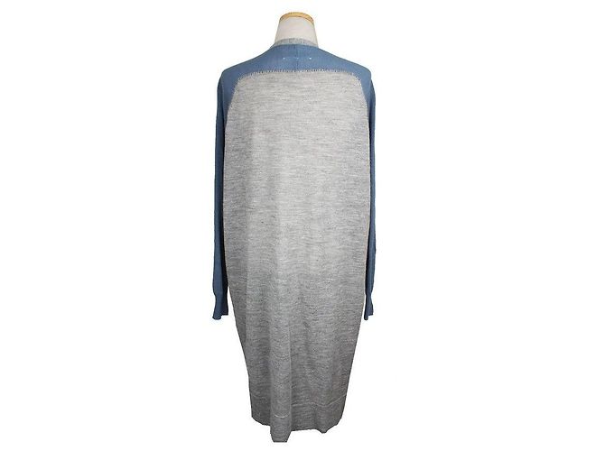 Maison Martin Margiela Strickjacke in Melange Grau Blau XS - Ansicht 4