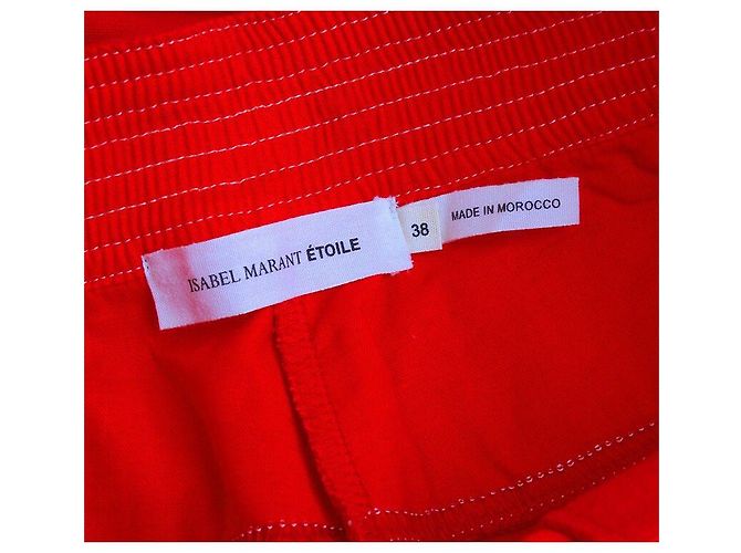 Pantalones jogger rojos Isabel Marant Roja - vista 3