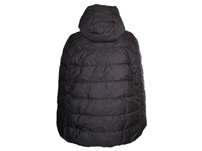 Prada Capa acolchada con capucha de plumón de ganso negro - vista 2