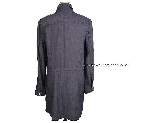 Rag & Bone Vestito Camicia Blu Indigo - vista 4