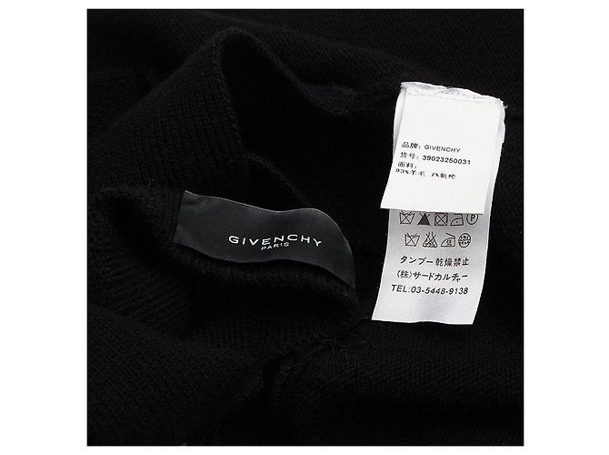 Givenchy Top de malha preto com corte - vista 3
